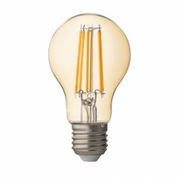 LED крушка FILAMENT, димираща, опушена, E27, 220V, 2500K, 8W