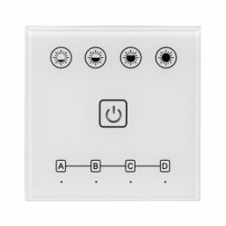 Smart 2.4G TOUCH панел за стена за едноцветно LED осветление 4 зони