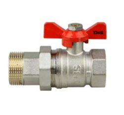 Сферичен кран Т-ръкохватка с холендър , 1/2″