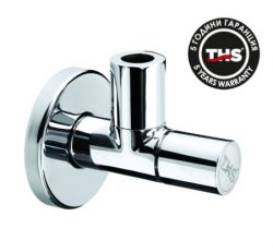 Спирателен кран с гайка Ф10мм TOP SILVER и розетка, 1/2'' * 3/8"