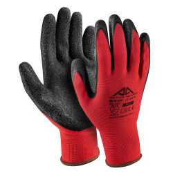 Ръкавици полиестер, черен набръчкан латекс, Active GRIP G1170, 10/XL размер