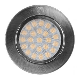 Мебелна TOUCH LED луна за вграждане сатиниран никел, 2W, 4200K, IP44, 12V