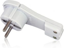 Щепсел плосък бял 16А 2P+T IP20 Commel