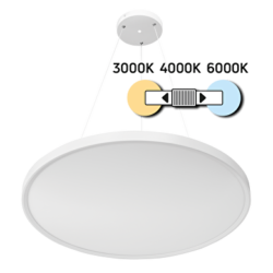 LED Slim  плафониера, бяла 40W, 3000/4000/6000K, IP20