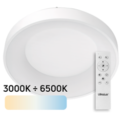LED димираща плафониера, Кръг, бяла 72W, 3000-6500K, IP20