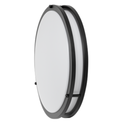 LED плафониера черна 12W, 4200K, IP20